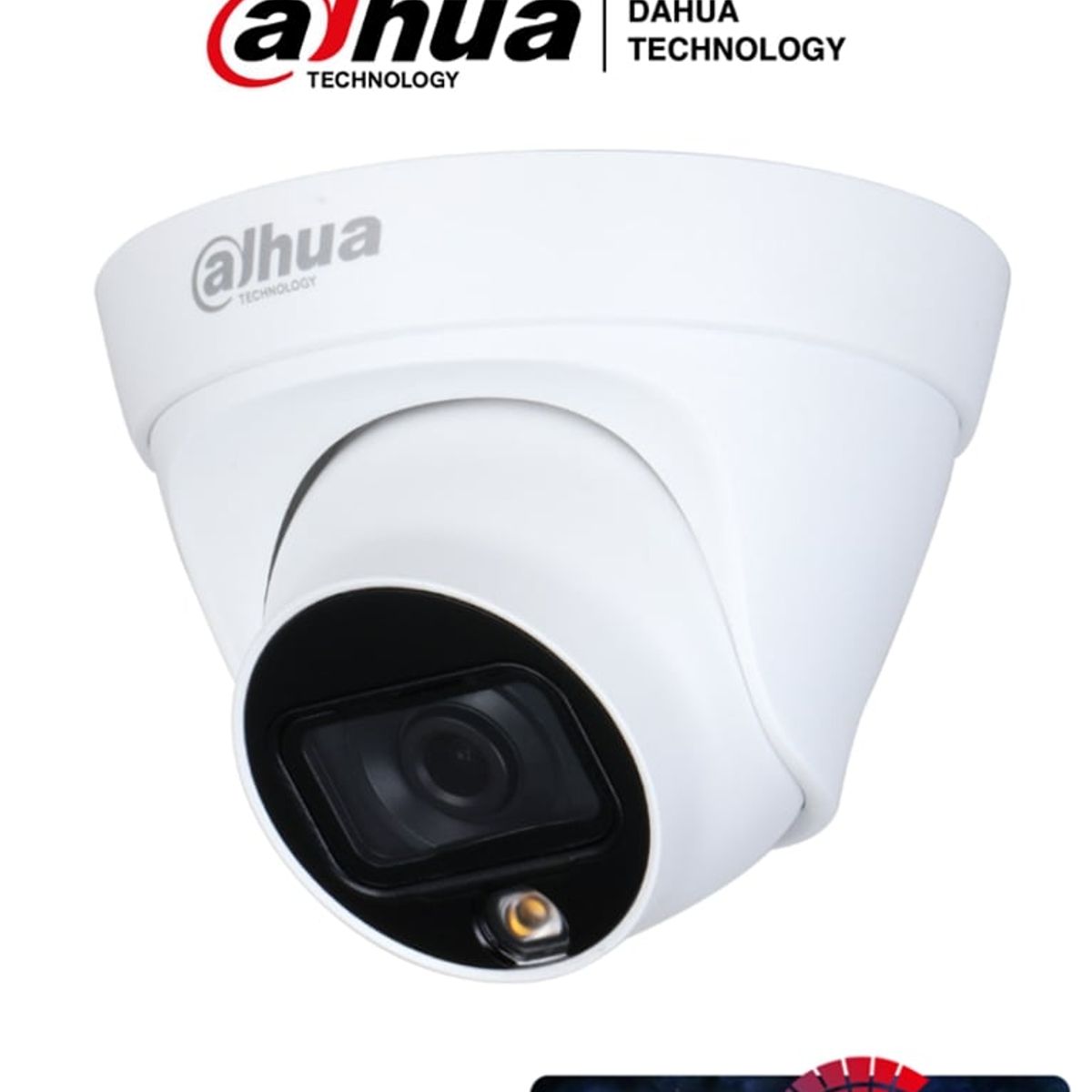 DAHUA - CAMARA DE SEGURIDAD DAHUA DOMO IP DE 2 MEGAPIXELES FULL COLOR