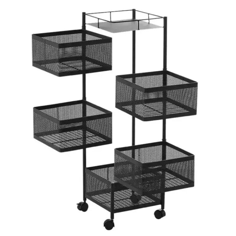 ONE PIXEL - Carrito Multifuncional Organizador de 6 Niveles con Diseño Minimalista