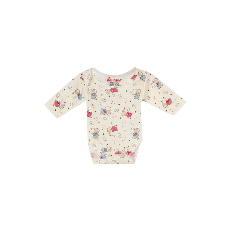 SANTANA - Body Bebé Prematuro Niña Fucsia Oscuro