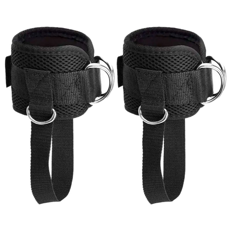 GENERICO - Kit X2 Ankle Straps Correa Arnes Tobillos Polea Gym Grillete