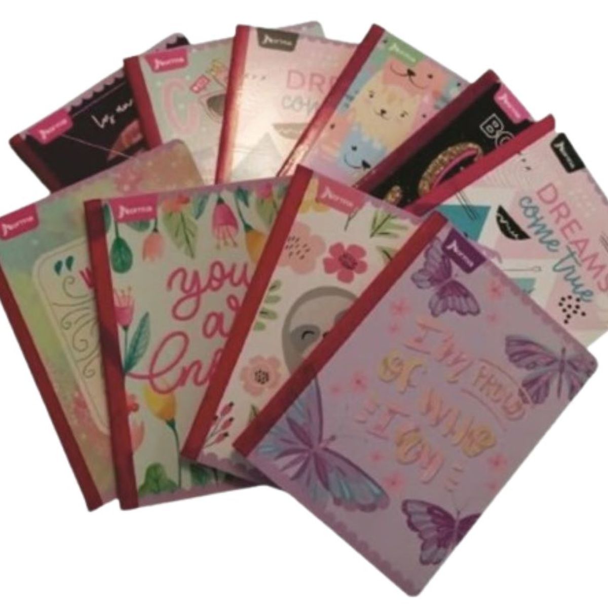 GENERICO - Cuaderno Cosido Cuadriculado 100 Hojas X 10 Niña