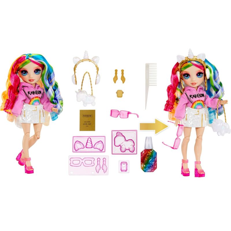RAINBOW HIGH - Muñeca Rainbow High Creative Crystals Amaya