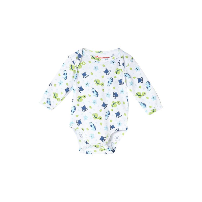 SANTANA - Body Bebé Manga Larga Niño Azul Pálido