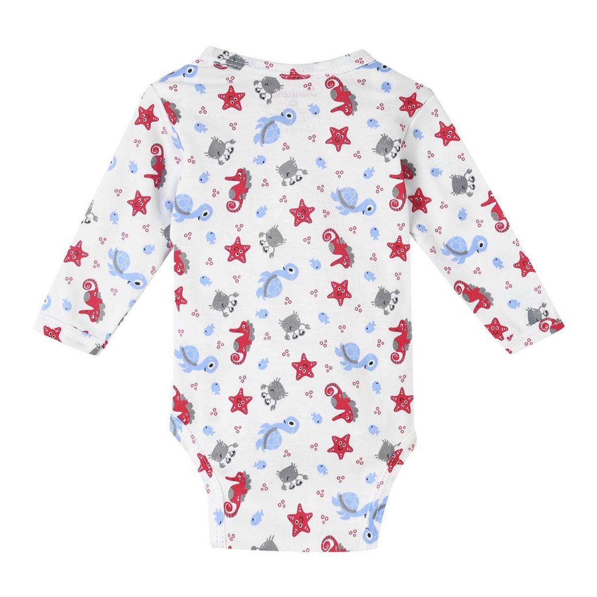 SANTANA - Body Bebé Manga Larga Niño Rojo Medio