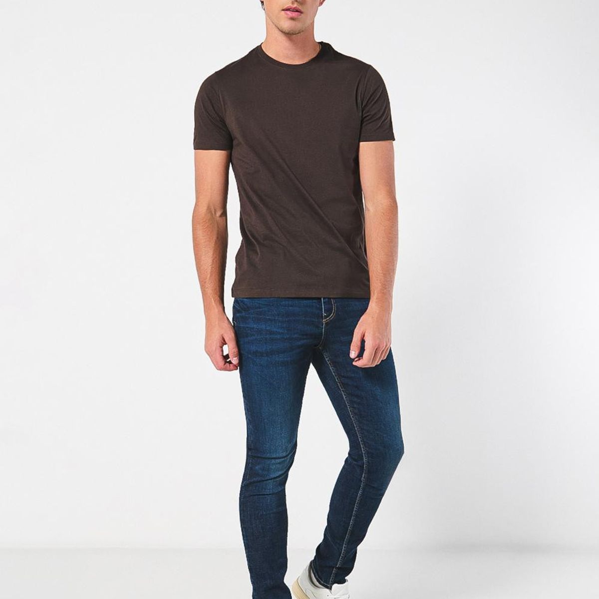 KOAJ - KOAJ Camiseta unicolor ajustada en algodón con manga corta Hombre