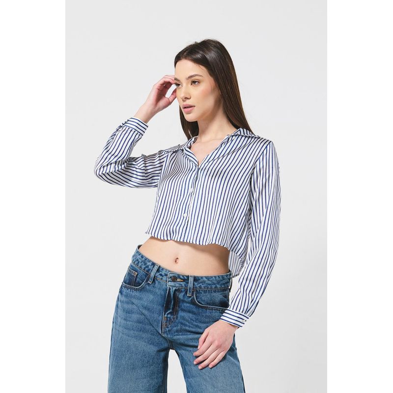 KOAJ - KOAJ BLUSA ESTAMPADA CUELLO SPORT  MANGA LARGA MUJER