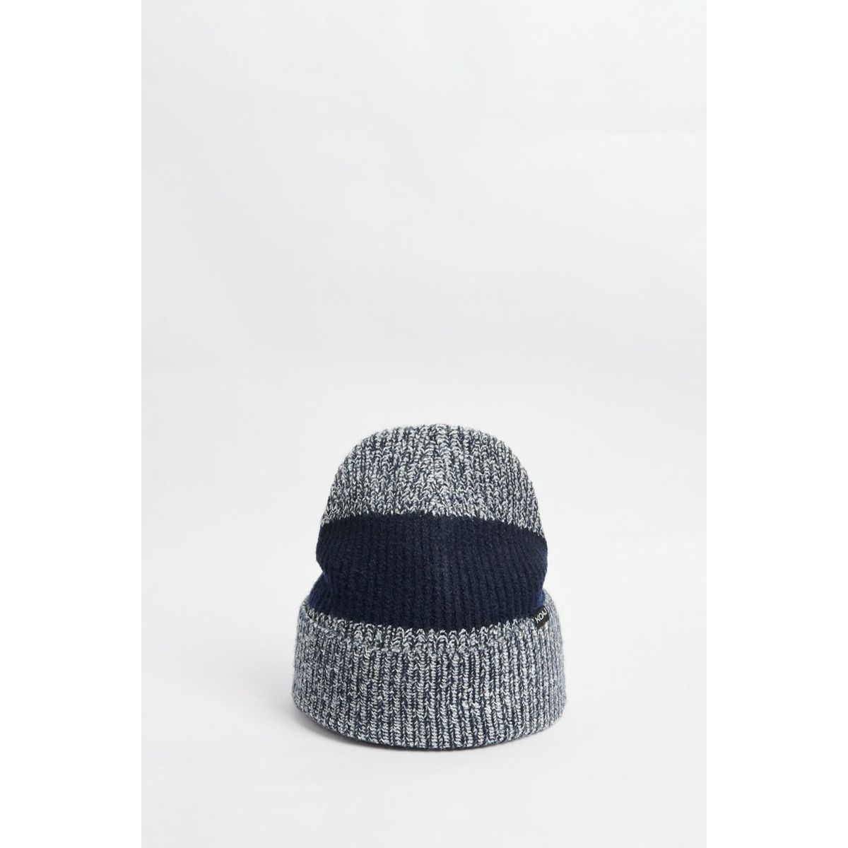 KOAJ - KOAJ Gorro tejido azul oscuro con cortes en contraste Hombre