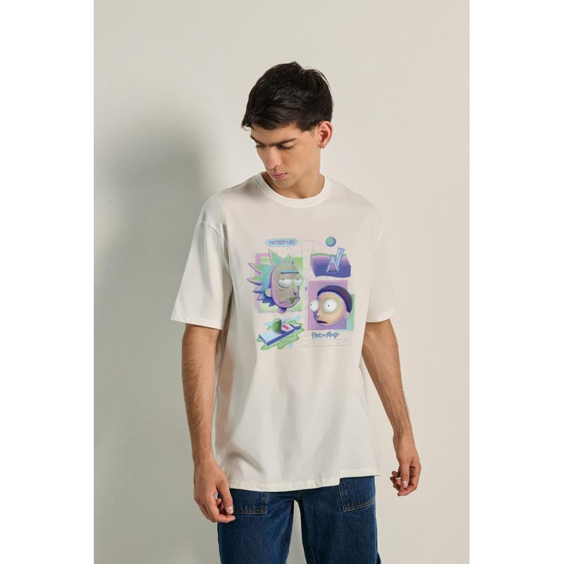 KOAJ - KOAJ Camiseta oversize manga corta de Rick and Morty HOMBRE