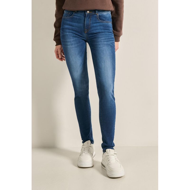 KOAJ - KOAJ Jean push up para mujer en tono azul oscuro cuenta con ti MUJER