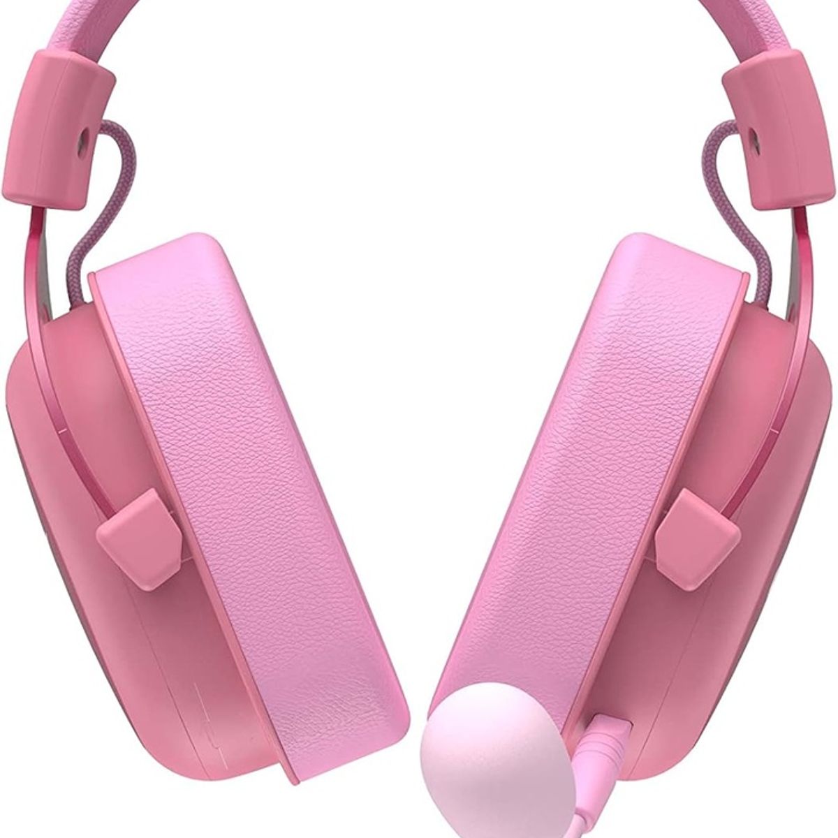 ZER - DIADEMA AUDIFONOS GAMER ROSADO WAIFU SONIDO BASS MICROFONO DESMONTABLE