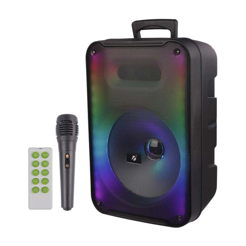 GENERICO - Bocina Bluetooth Portátil Kts-1575 De 12 Pulgadas Led