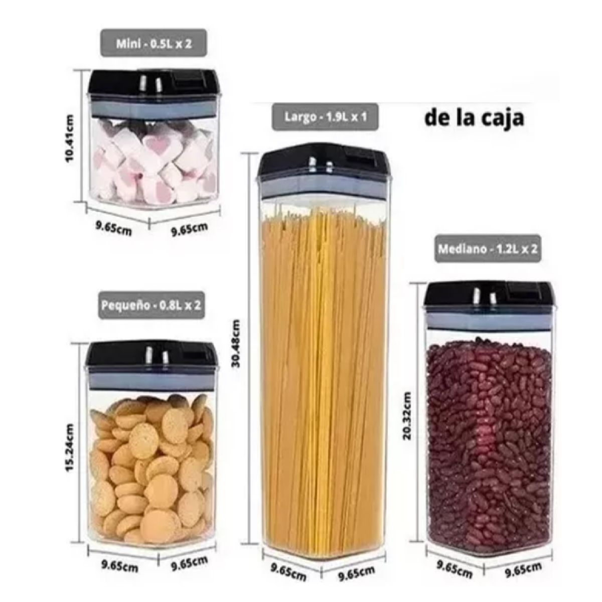 GENERICO - ORGANIZADOR DE ALIMENTOS x7 UNIDADES