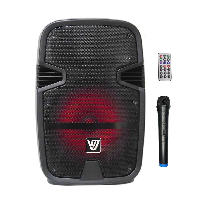 GENERICO - Parlante GZ-1297 Woofer 12 3500W con Bluetooth Luces LED