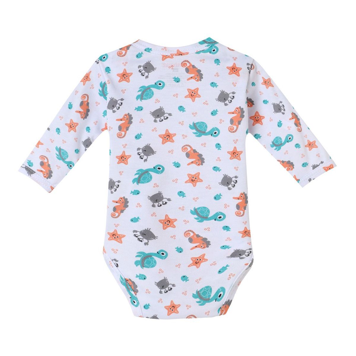 SANTANA - Body Bebé Manga Larga Niño Verde Menta Oscuro