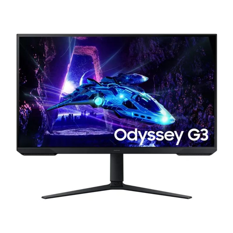 SAMSUNG - Monitor Samsung  plano gamer Odyssey, Tamaño pantalla: 24 Color Negro