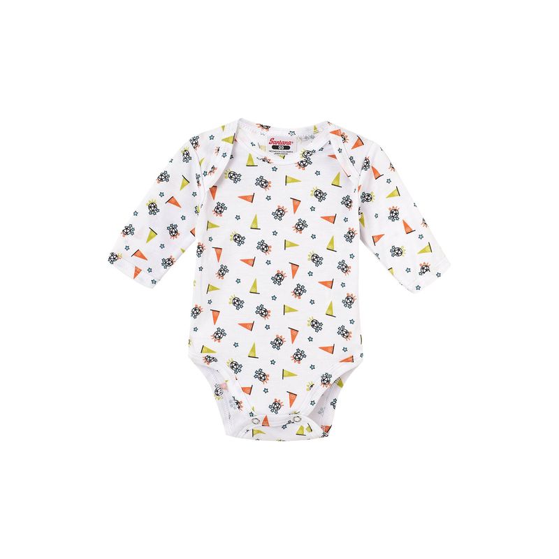 SANTANA - Body Bebé Manga Larga Niño Verde Limón Fuerte
