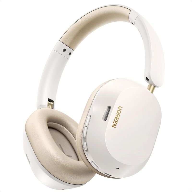 UGREEN - Auriculares HiTune Max5c con cancelación activa de ruido híbrida blancos