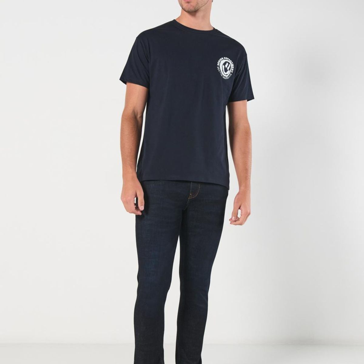 KOAJ - KOAJ Camiseta azul intensa manga corta con diseños urbanos Hombre