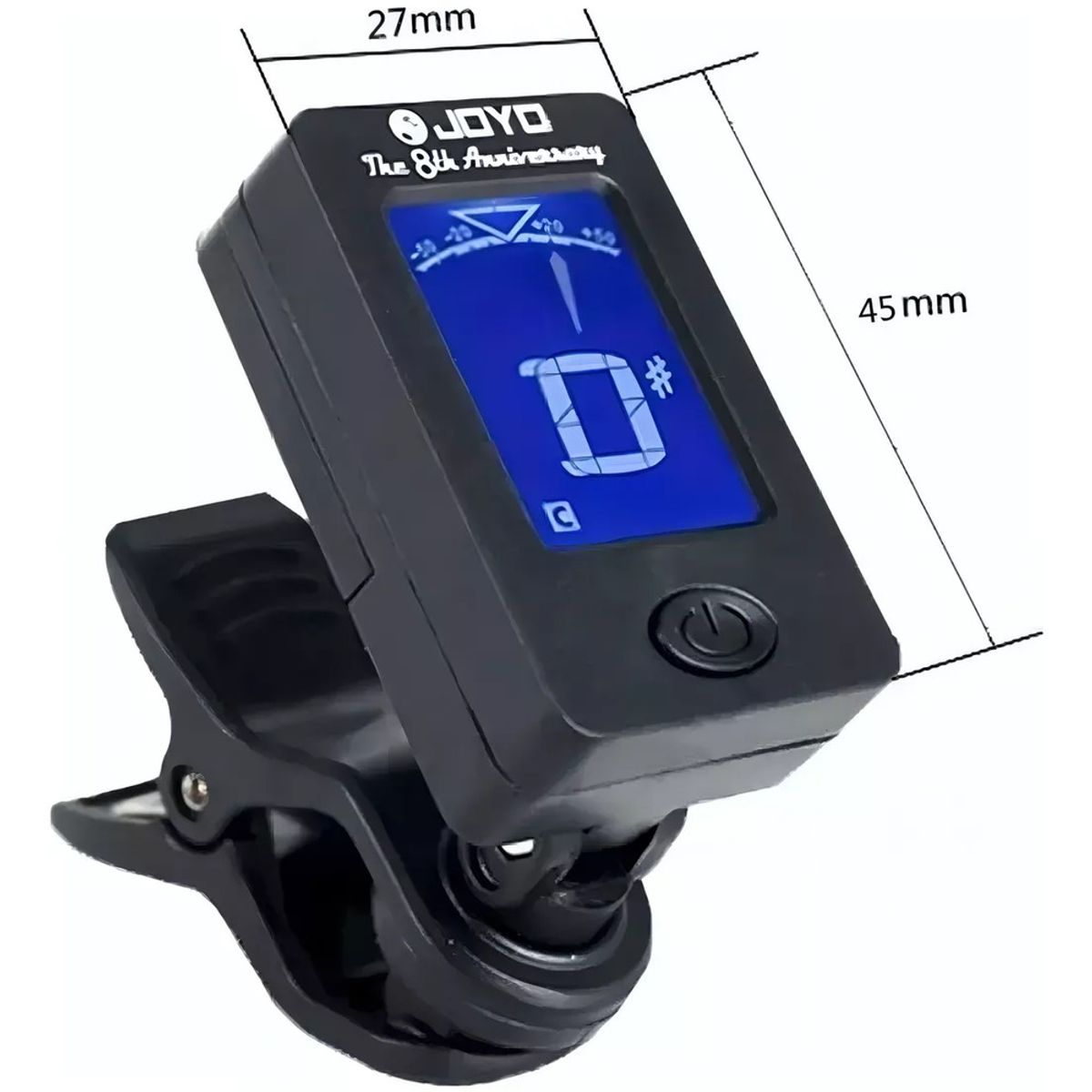 JOYO - Afinador Cromático Guitarra Ukelele Violin Jt-01 - Negro