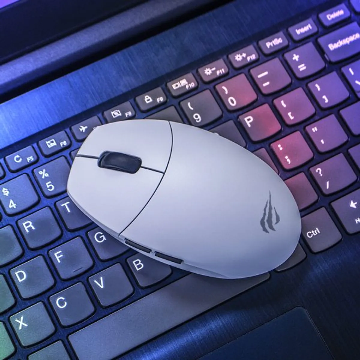 ZER - MOUSE GAMER BLANCO INALAMBRICO RECARGABLE TIPO C 24GHZ 7400DPI