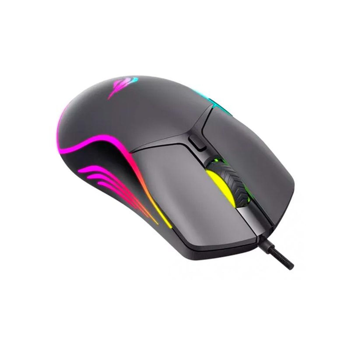 ZER - MOUSE GAMER RGB RETROILUMINADO 7200DPI 6 BOTONES USB NEGRO HAVIT