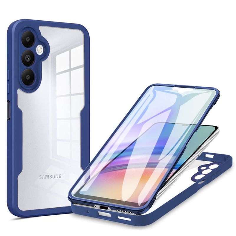 GENERICO - Estuche Protector Case Funda 2 En 1 Full 360 Para Samsung A35 5g Azul