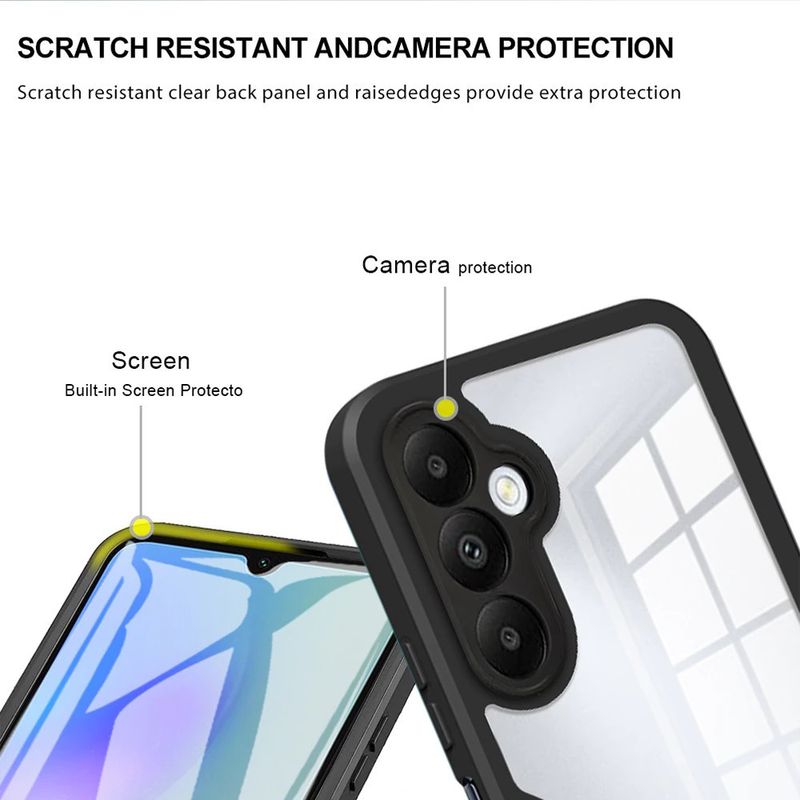 GENERICO - Estuche Protector Case Funda 2 En 1 Full 360 Para Samsung A35 5g Negro