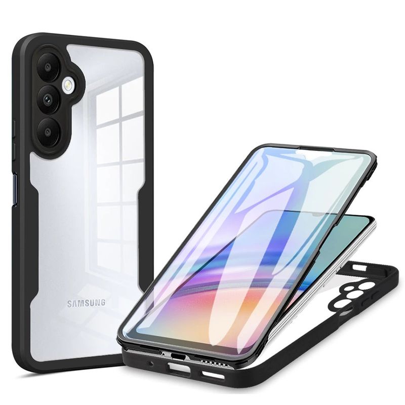 GENERICO - Estuche Protector Case Funda 2 En 1 Full 360 Para Samsung A24 Negro