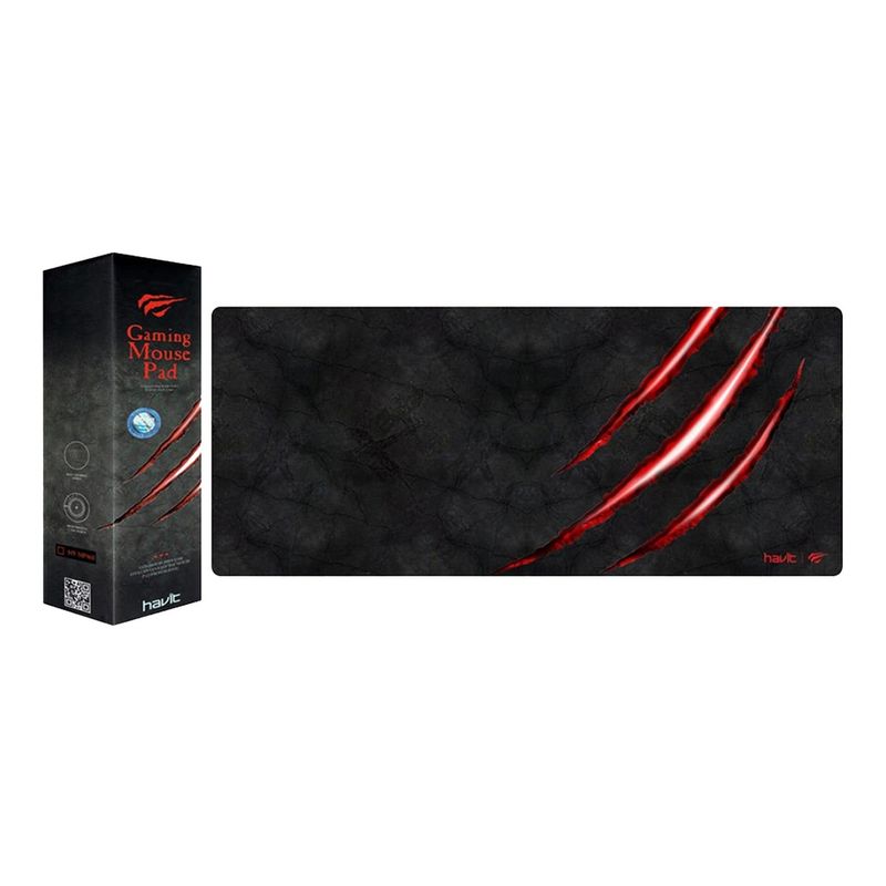 GENERICO - PAD MOUSE EXTRALARGO 70X30 CM GOMA HV-MP860 HAVIT NEGRO