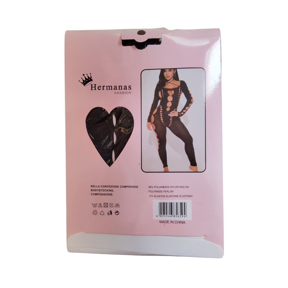 GENERICO - Baby doll malla enterizo Lencería erótica sensual negra