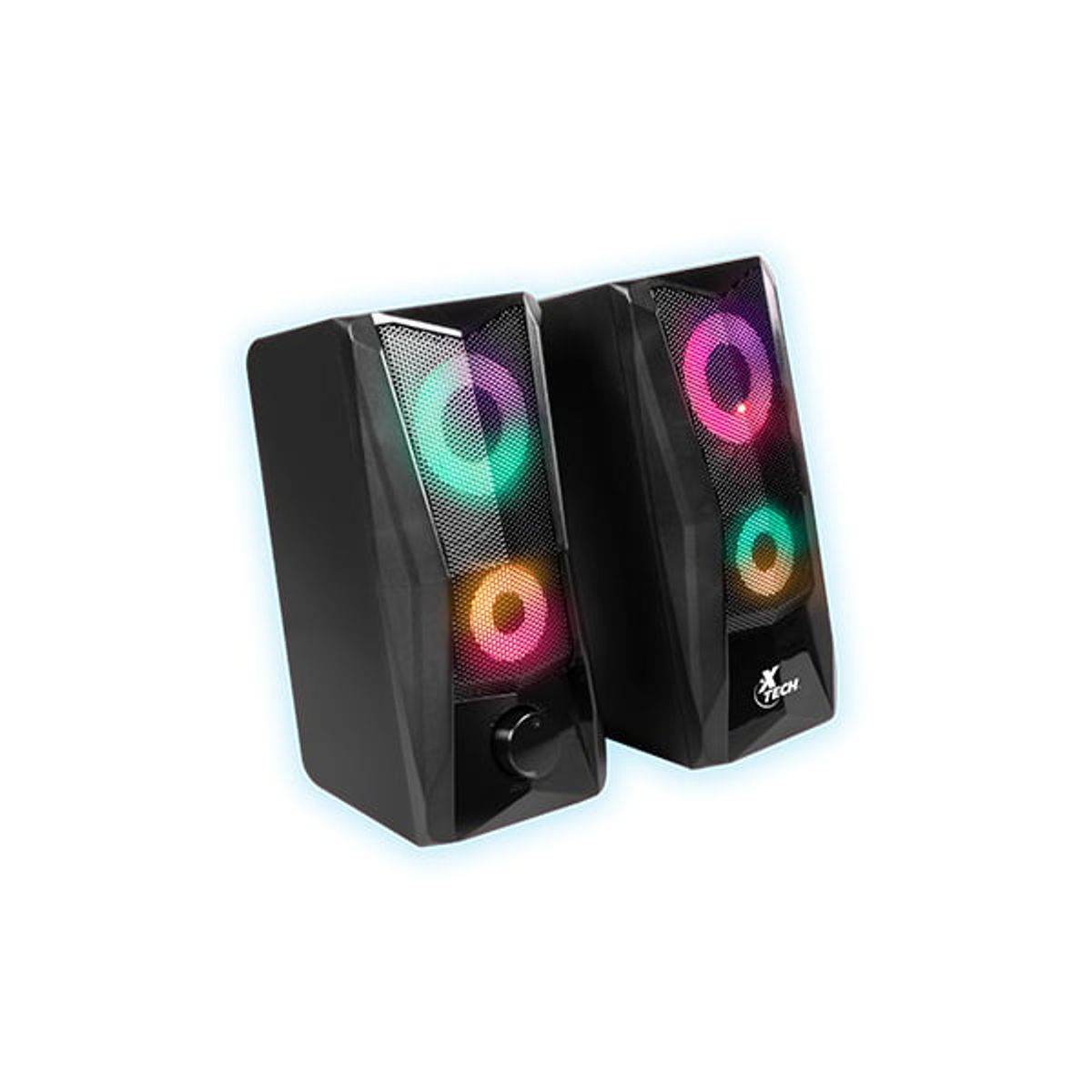 XTECH - PARLANTES GAMER ESTEREO MULTIMEDIA 2.0 RGB USB PARA PC XTECH