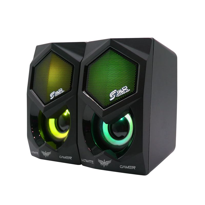 XTECH - PARLANTES USB GAMER RETROILUMINADO DISEÑO COMPACTO