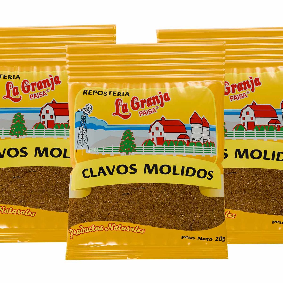 LA GRANJA PAISA - Clavos de Olor Molidos La Granja Paisa 20g x3unds 60g