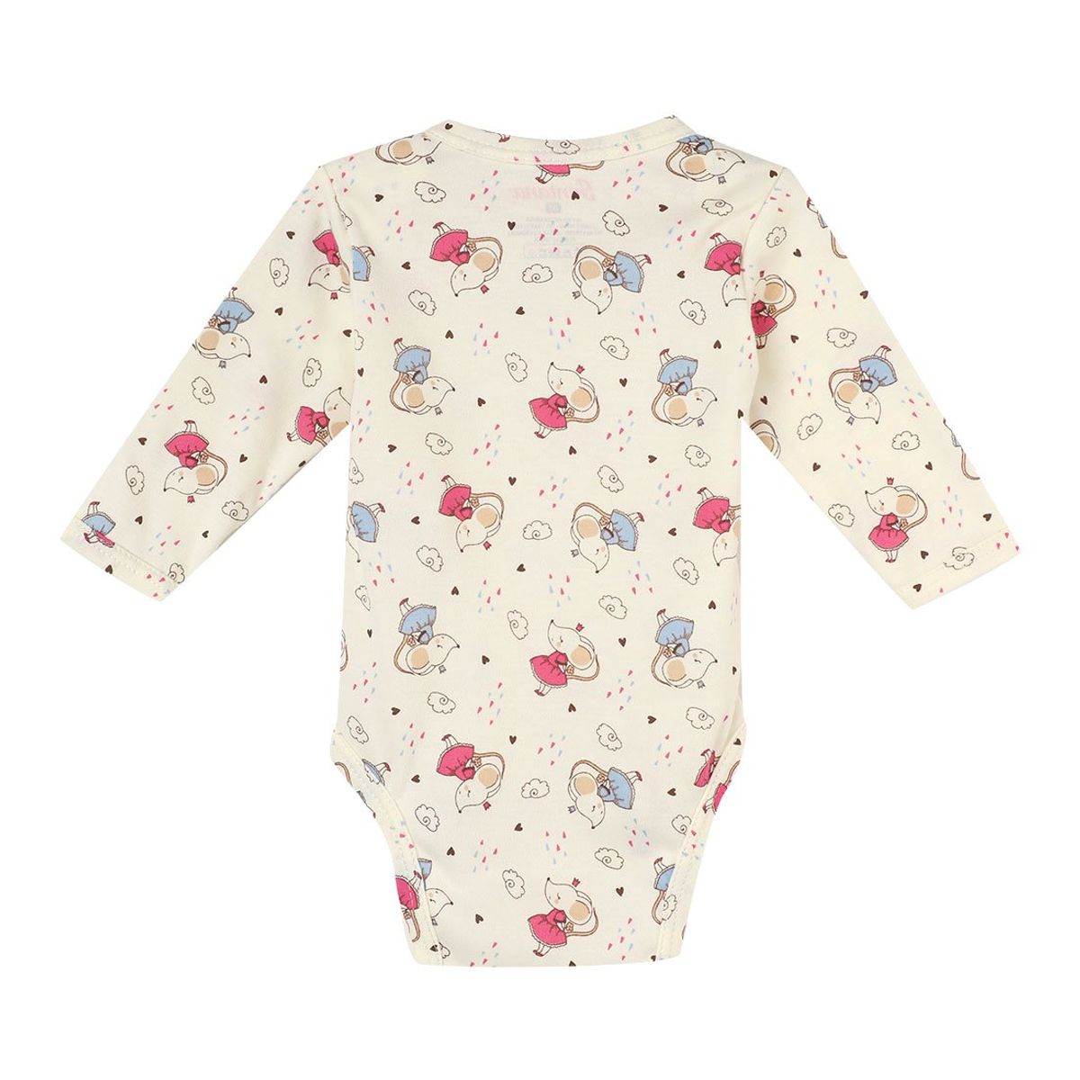 SANTANA - Body Bebé Manga Larga Niña Añil