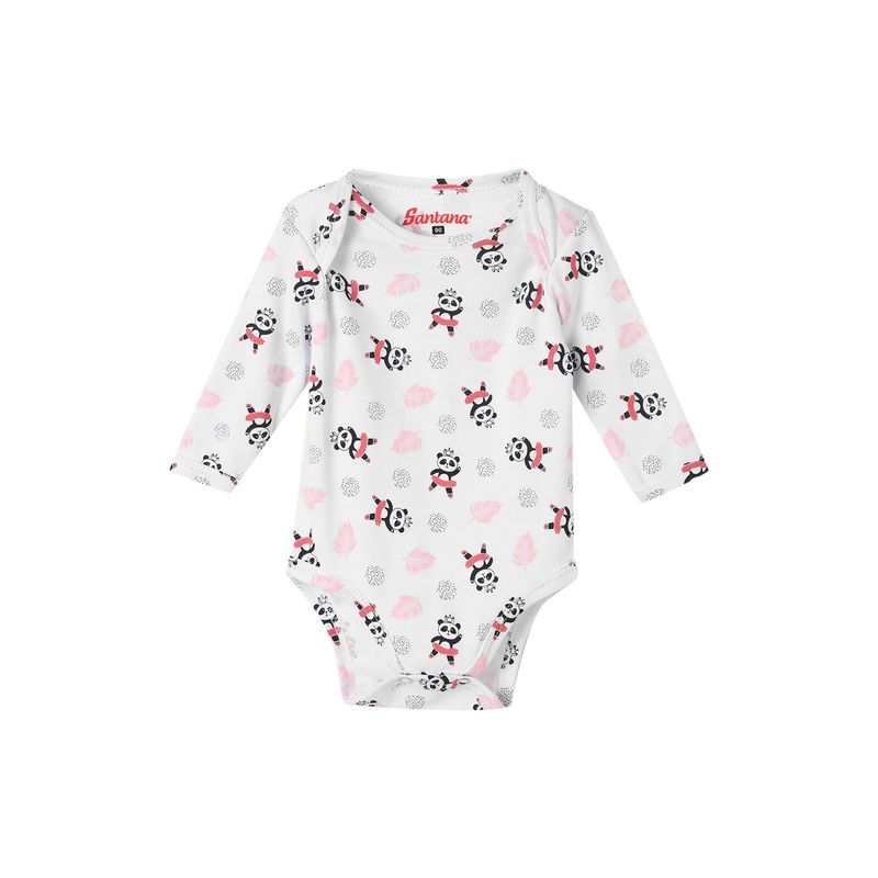 SANTANA - Body Bebé Manga Larga Niña Melón
