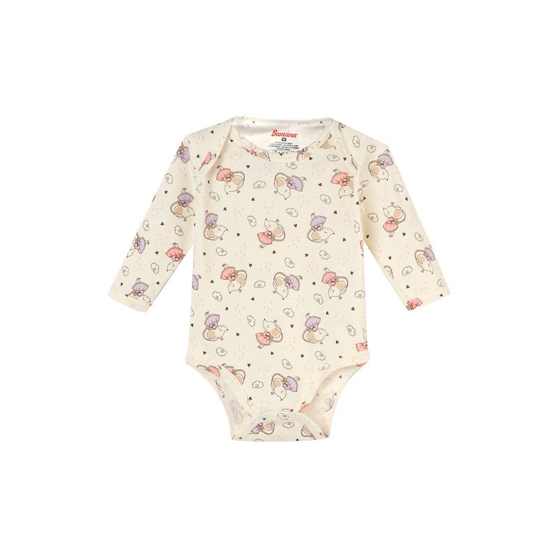 SANTANA - Body Bebé Manga Larga Niña Amatista