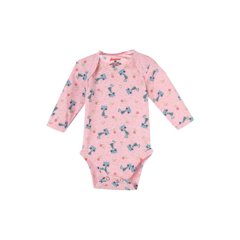 SANTANA - Body Bebé Manga Larga Niña Rosado Oscuro