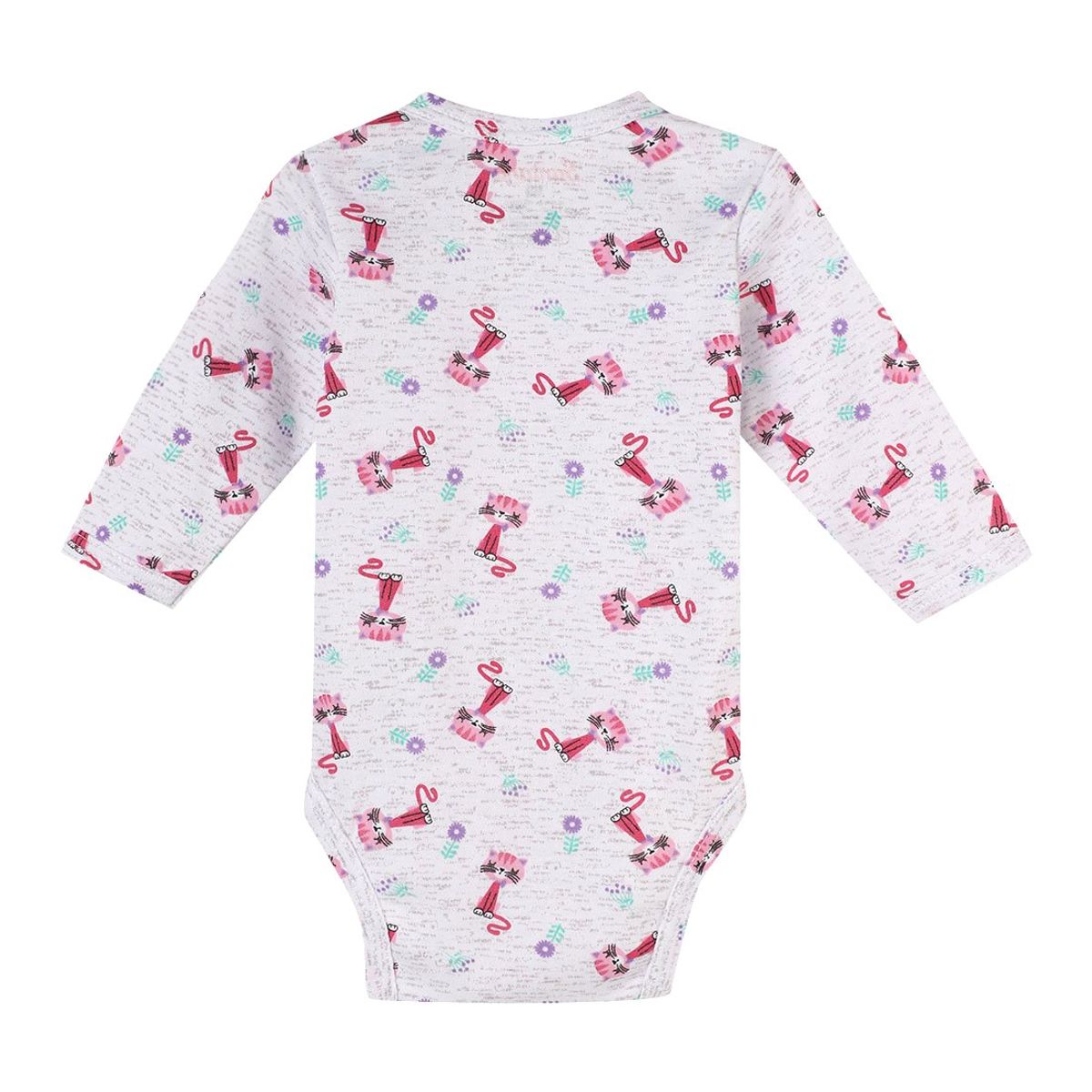 SANTANA - Body Bebé Manga Larga Niña Fucsia