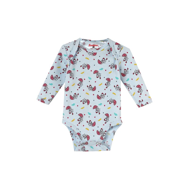 SANTANA - Body Bebé Manga Larga Niña Cereza