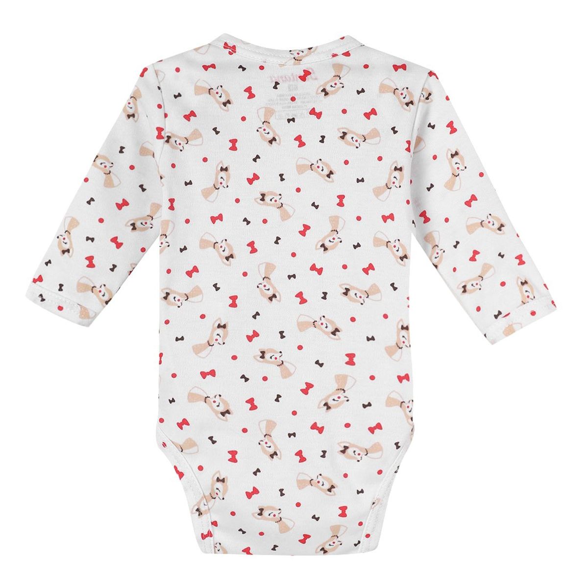 SANTANA - Body Bebé Manga Larga Niña Rojo Medio