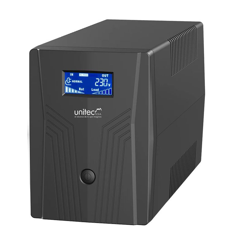 UNITEC - Ups Interactiva Unitec De 2000va / 1200w De 6 Tomas (4 Backup)
