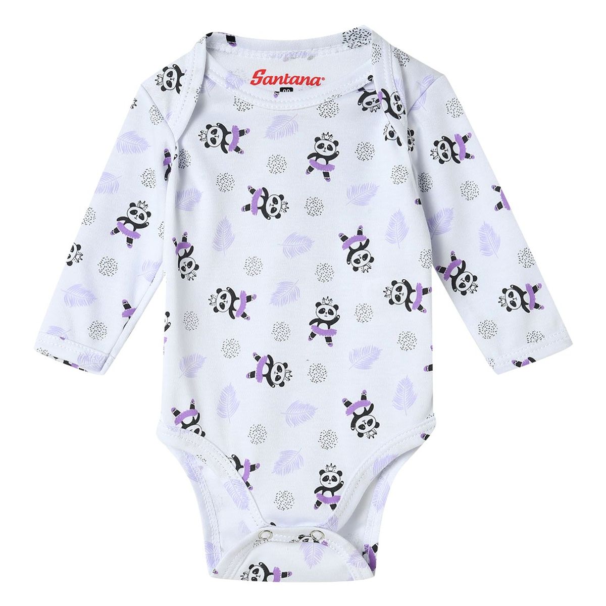 SANTANA - Body Bebé Manga Larga Niña Morado