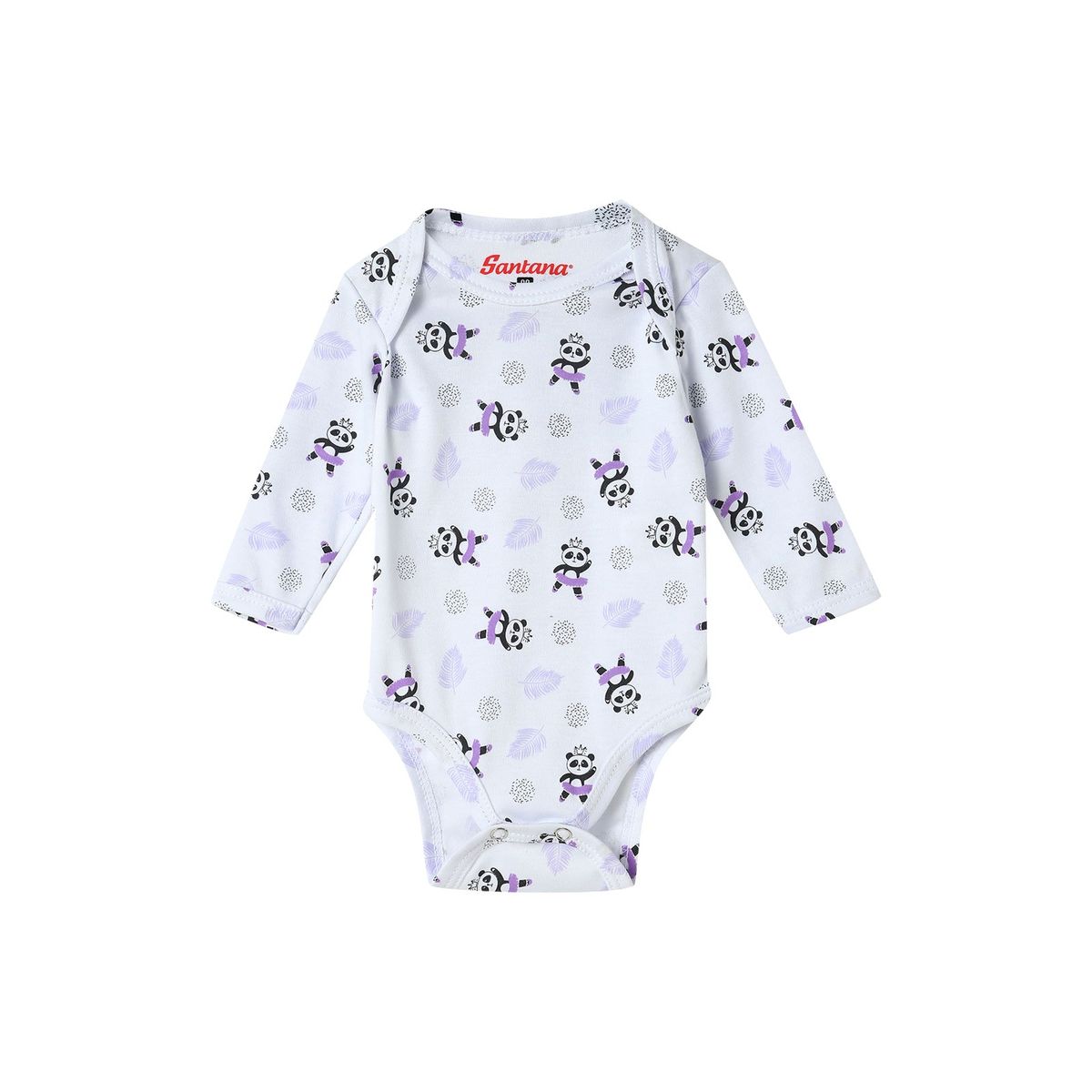 SANTANA - Body Bebé Manga Larga Niña Morado