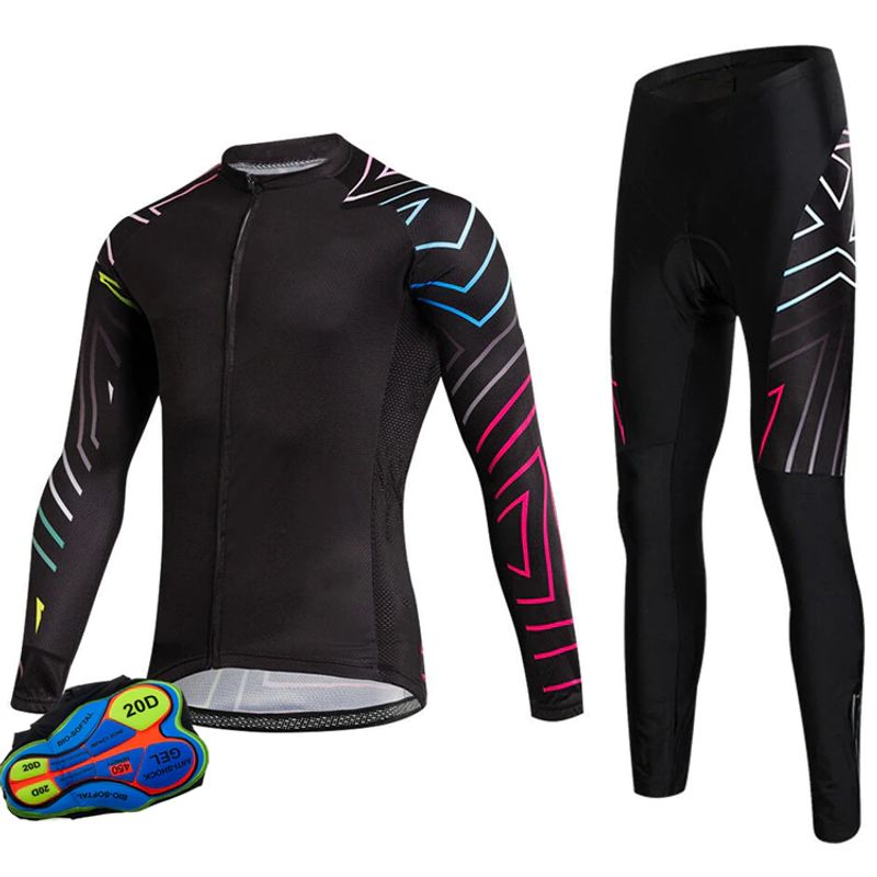 KOALA - Uniforme Ciclismo Manga Larga Con Badana 9d Mtb