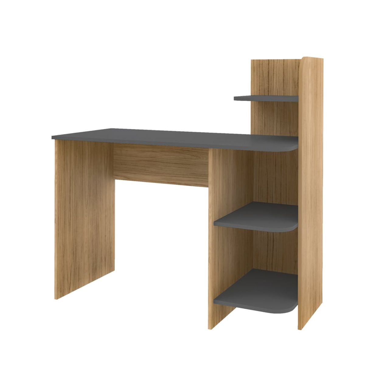 BERTOLINI - Escritorio Link en MDP 110x111cm 3 estantes