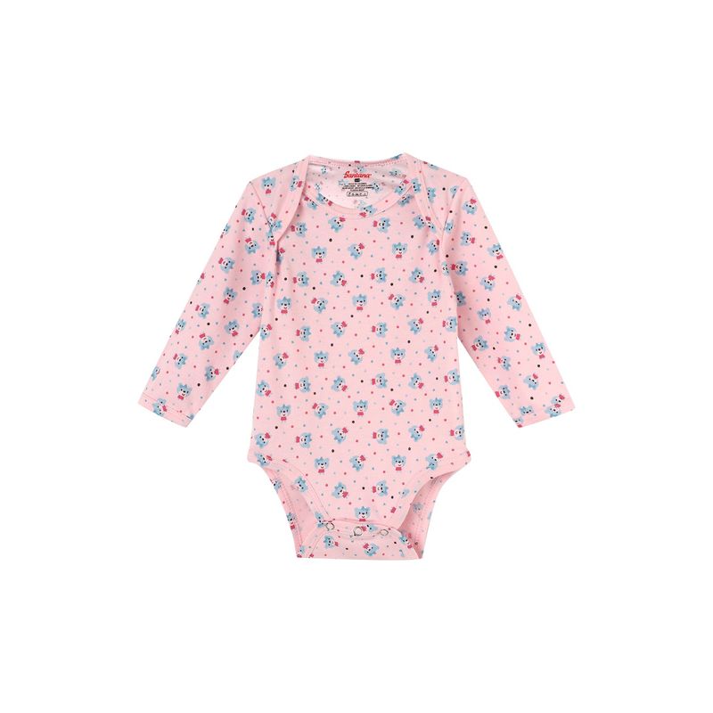 SANTANA - Body Bebé Manga Larga Niña Fucsia Oscuro