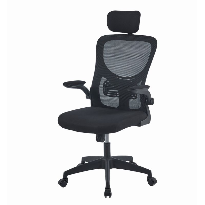 JYM - SILLA GERENCIAL ERGONOMICA SOPORTE LUBAR BRAZOS ABATIBLES CELESTIAL