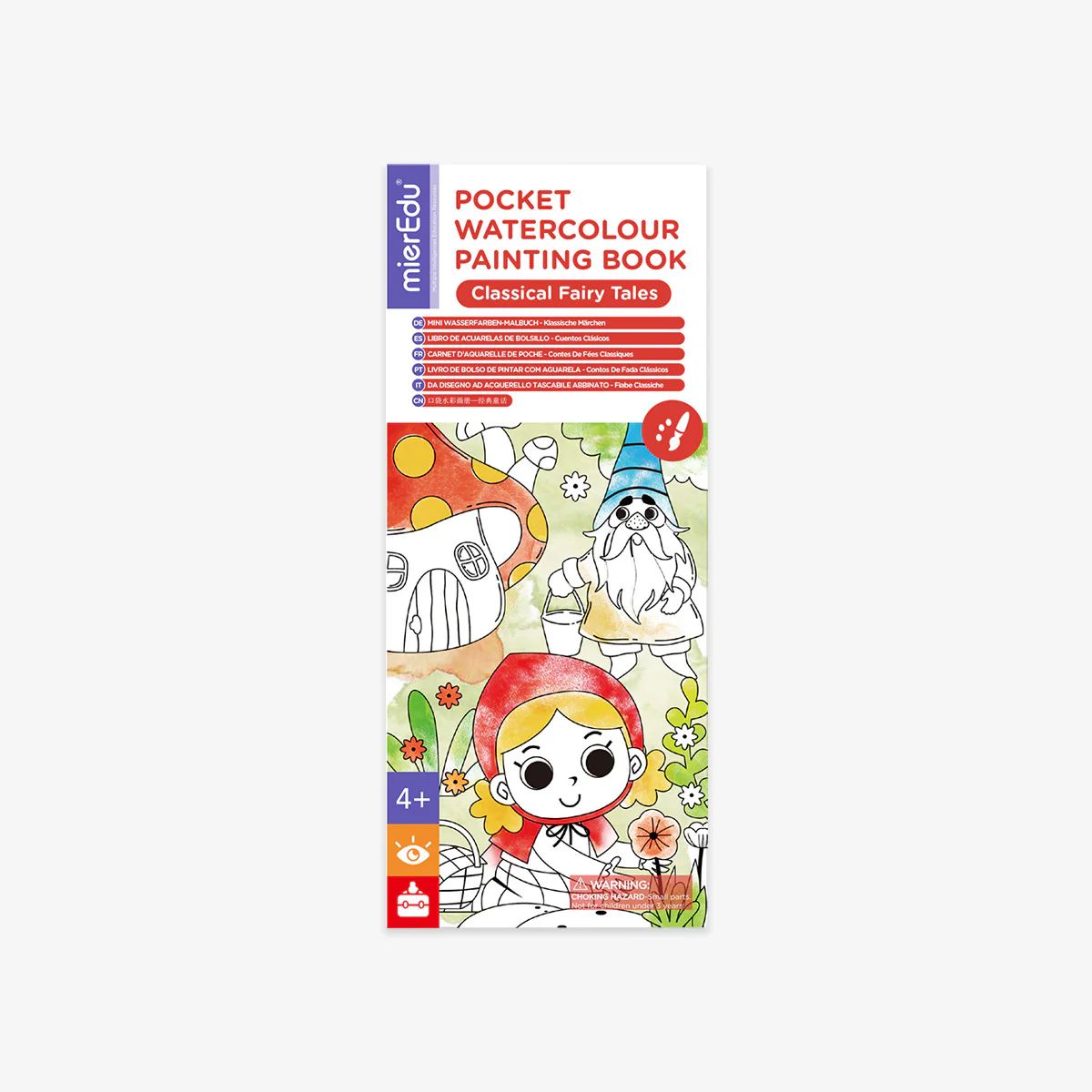 GENERICO - LIBRO DE PINTURA ACUARELA PARA NIÑOS DE BOLSILLO - HADAS