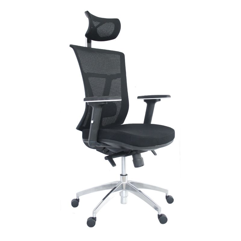 ZER - SILLA GERENCIAL OSAKA BASE ALUMINIO MALLA SINCRO SLIDER BRAZO 3D
