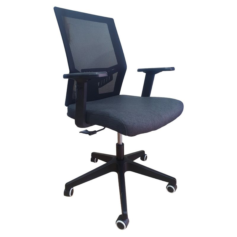 ZER - SILLA OFICINA BASE NYLON CON BRAZOS GRADUABLES SOPORTE LUMBAR MASAKI